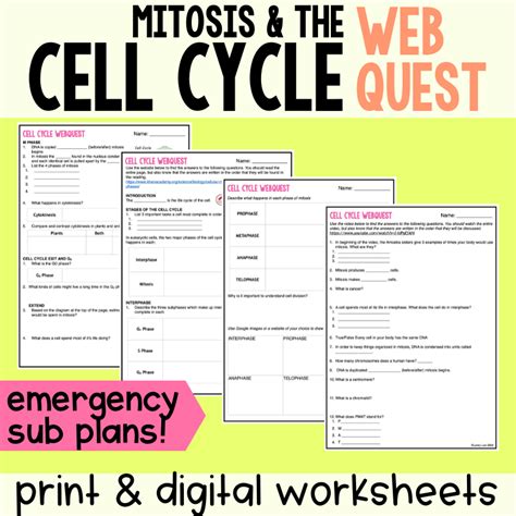 cells webquest answer key|mitosis webquest pdf.